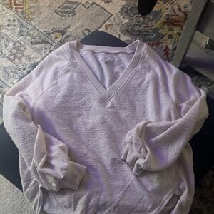 Lucky Brand Women's Cream V-Neck Sweater